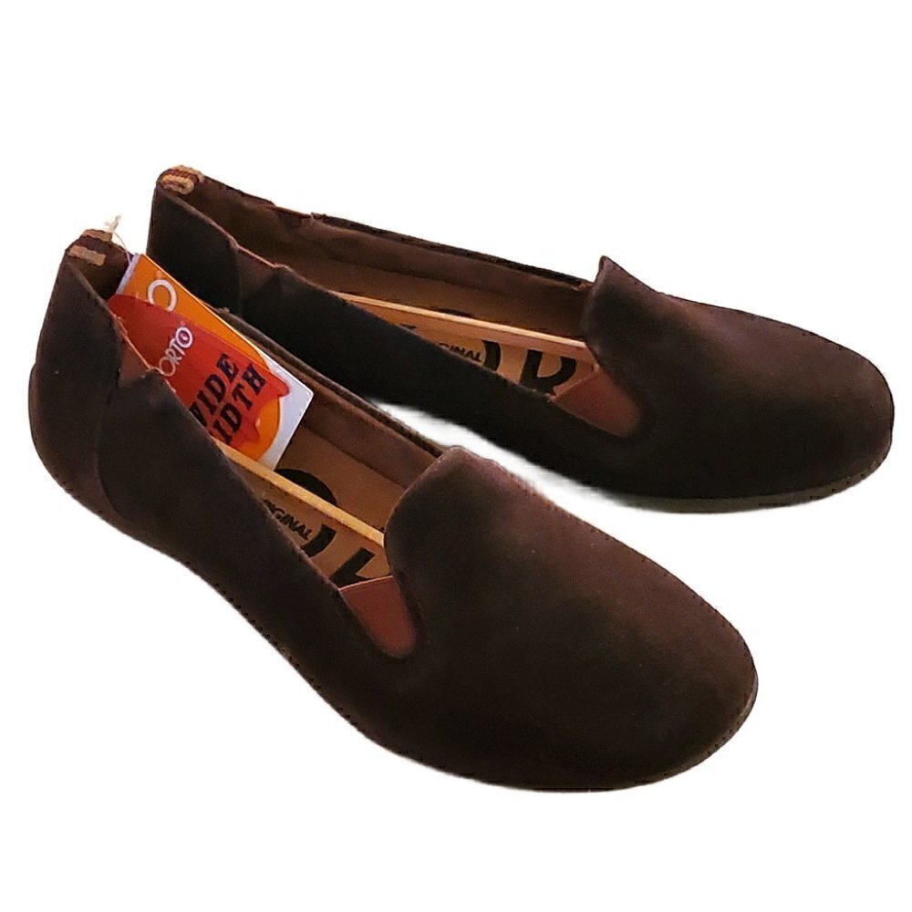Sporto Demi Brown Suede Ballet Style Flats, Woman's Brown Flats NIB